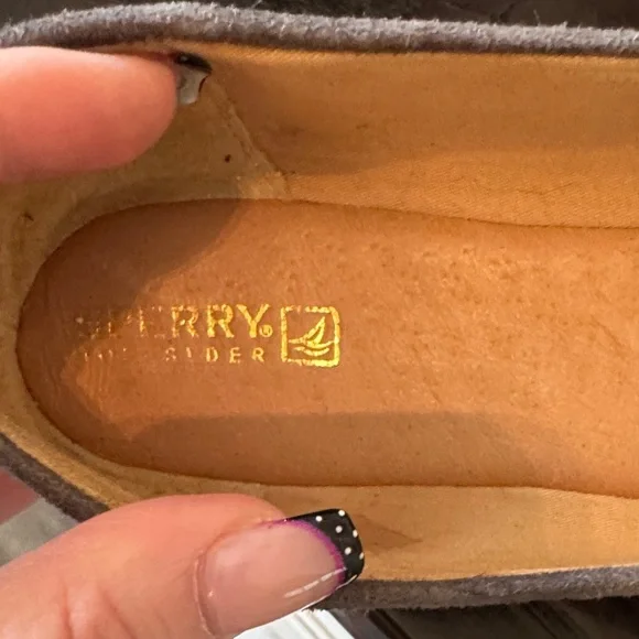 Sperry Silver Studded Loafers - Picture 2 of 8